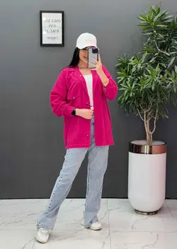 مانتو کتان زاپ دار جیب پاکتی کد 2646 در فروشگاه  ونوس مد