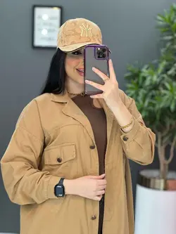 مانتو کتان زاپ دار جیب پاکتی کد 2646 در فروشگاه  ونوس مد