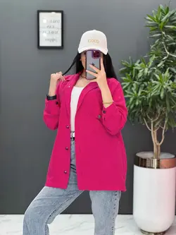 مانتو کتان زاپ دار جیب پاکتی کد 2646 در فروشگاه  ونوس مد