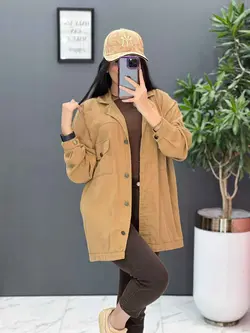 مانتو کتان زاپ دار جیب پاکتی کد 2646 در فروشگاه  ونوس مد