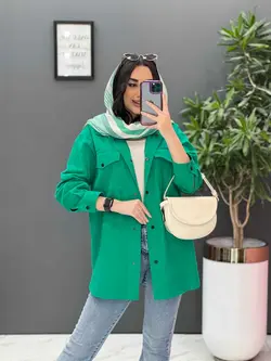 مانتو کتان زاپ دار پایین هلال کد 2667 در فروشگاه  ونوس مد