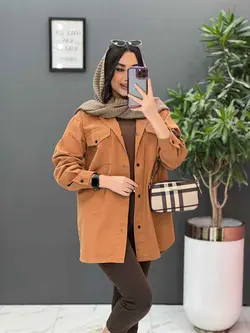 مانتو کتان زاپ دار پایین هلال کد 2667 در فروشگاه  ونوس مد