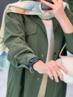 مانتو کتان زاپ دار پایین هلال کد 2667 در فروشگاه  ونوس مد