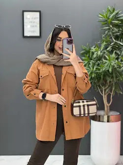 مانتو کتان زاپ دار پایین هلال کد 2667 در فروشگاه  ونوس مد