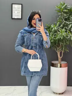 خرید اینترنتی مانتو جین کمر کش دخترانه مجموعه پوشاک ونوس مد