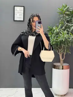 خرید آنلاین مانتو پوپلین مغزی دوزی آستین پاگن پوشاک ونوس مد
