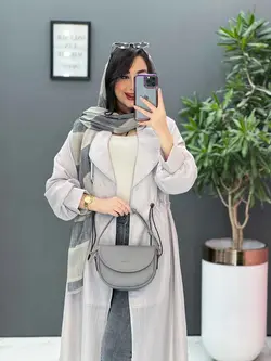 مانتو نازلی بلند کمرگت دار کد 2685 شیک و خاص در ونوس مد