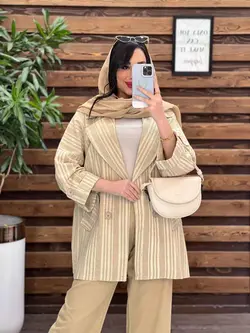 ست مانتو شلوار لنین طرحدار کد 2754 در فروشگاه آنلاین ونوس مد