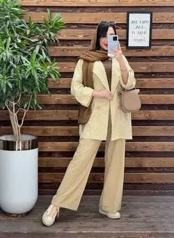 ست مانتو شلوار لنین طرحدار کد 2754 در فروشگاه آنلاین ونوس مد