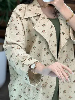 ست مانتو شلوار لنین طرحدار کد 2754 در فروشگاه آنلاین ونوس مد