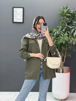 مانتو شومیزی جلودکمه جیب نما کد 2761 در فروشگاه  ونوس مد