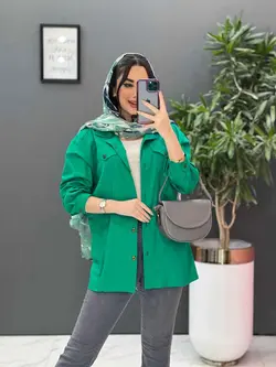 مانتو شومیزی جلودکمه جیب نما کد 2761 در فروشگاه  ونوس مد