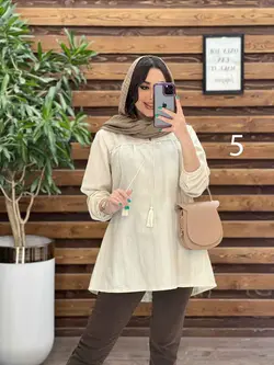 مانتو لنین جلو بسته منگوله دار کد 2766 در مجموعه ونوس مد