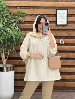 مانتو لنین جلو بسته منگوله دار کد 2766 در مجموعه ونوس مد