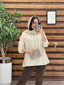 مانتو لنین جلو بسته منگوله دار کد 2766 در مجموعه ونوس مد