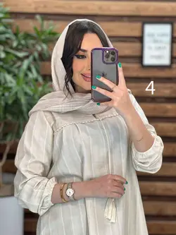 مانتو لنین جلو بسته منگوله دار کد 2766 در مجموعه ونوس مد