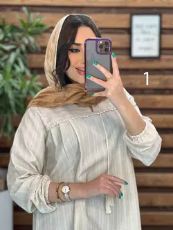 مانتو لنین جلو بسته منگوله دار کد 2766 در مجموعه ونوس مد