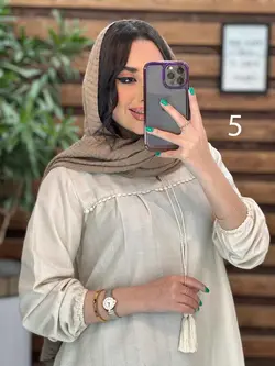 مانتو لنین جلو بسته منگوله دار کد 2766 در مجموعه ونوس مد