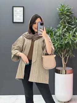 مانتو کوک دوزی آستین پاکتی کد 2781 شیک و خاص در ونوس مد