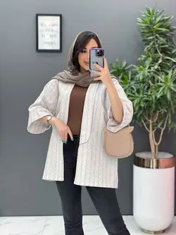 مانتو کوک دوزی آستین پاکتی کد 2781 شیک و خاص در ونوس مد