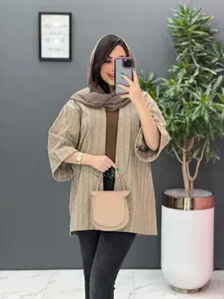 مانتو کوک دوزی آستین پاکتی کد 2781 شیک و خاص در ونوس مد