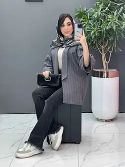 مانتو کوک دوزی آستین پاکتی کد 2781 شیک و خاص در ونوس مد