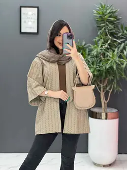 مانتو کوک دوزی آستین پاکتی کد 2781 شیک و خاص در ونوس مد