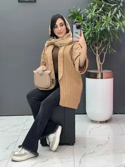 مانتو کوک دوزی آستین پاکتی کد 2781 شیک و خاص در ونوس مد