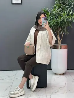 مانتو کوک دوزی آستین پاکتی کد 2781 شیک و خاص در ونوس مد