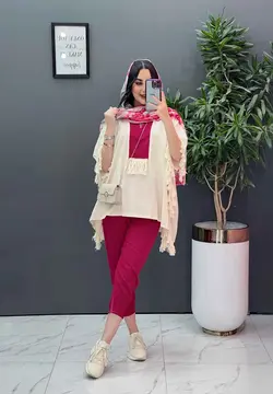 خرید آنلاین ست لنین بغل ریش دار کد 2788 درمجموعه ونوس مد