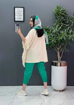 خرید آنلاین ست لنین بغل ریش دار کد 2788 درمجموعه ونوس مد