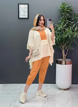 خرید آنلاین ست لنین بغل ریش دار کد 2788 درمجموعه ونوس مد