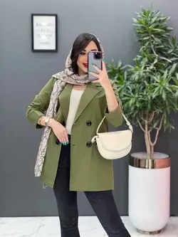 خرید مانتو کتی آستین پاکتی چهار دکمه کد 2787 فروشگاه ونوس مد