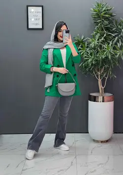 خرید مانتو کتی آستین پاکتی چهار دکمه کد 2787 فروشگاه ونوس مد