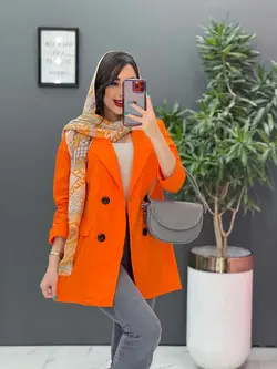 خرید مانتو کتی آستین پاکتی چهار دکمه کد 2787 فروشگاه ونوس مد