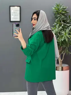 خرید مانتو کتی آستین پاکتی چهار دکمه کد 2787 فروشگاه ونوس مد