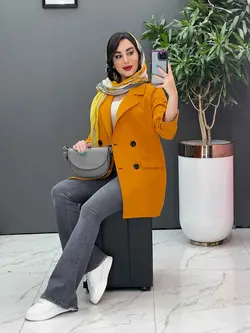 خرید مانتو کتی آستین پاکتی چهار دکمه کد 2787 فروشگاه ونوس مد