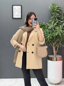 خرید مانتو کتی آستین پاکتی چهار دکمه کد 2787 فروشگاه ونوس مد