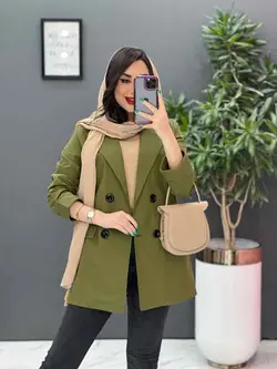 خرید مانتو کتی آستین پاکتی چهار دکمه کد 2787 فروشگاه ونوس مد