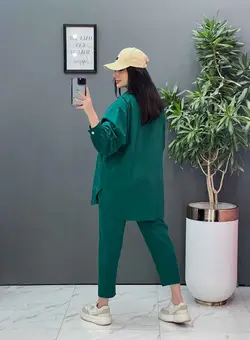 ست مانتو شلوار لنین کمربند Dior کد 2800 در فروشگاه ونوس مد