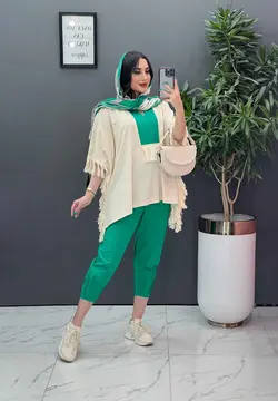 خرید آنلاین ست لنین بغل ریش دار کد 2816 درمجموعه ونوس مد