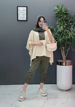 خرید آنلاین ست لنین بغل ریش دار کد 2816 درمجموعه ونوس مد