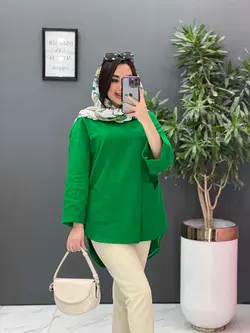 خرید آنلاین مانتو جلو بسته جیب برش دار کد 2820 پوشاک ونوس مد