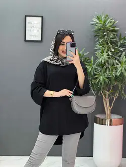 خرید آنلاین مانتو جلو بسته جیب برش دار کد 2820 پوشاک ونوس مد