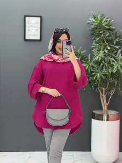 خرید آنلاین مانتو جلو بسته جیب برش دار کد 2820 پوشاک ونوس مد