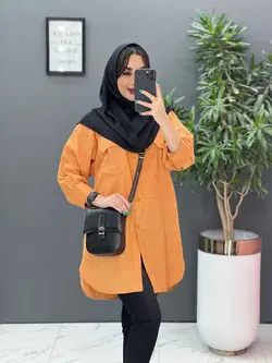 خرید اینترنتی مانتو لنین دانشجویی دوجیب کد 2837 فروشگاه ونوس