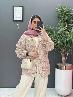 خرید آنلاین مانتو لنین طرح دار دو جیب پاکتی کد 2848 ونوس مد