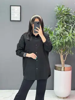 خرید آنلاین مانتو شومیزی کتان لمه کد 2855  در مجموعه ونوس مد