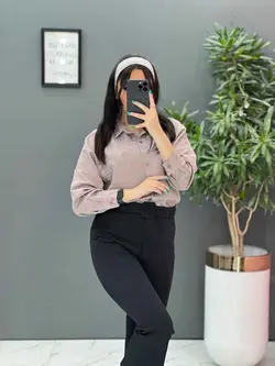 خرید آنلاین مانتو شومیزی کتان لمه کد 2855  در مجموعه ونوس مد