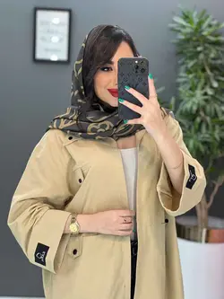 خرید اینترنتی مانتو لنین آستین پاکتی جیب پاگن کد 2861ونوس مد